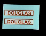 MATCHBOX TRANSFERS/DECALS - 51c AEC 8 Wheel Tipper - Douglas