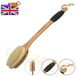 Genuine Rexzono Double-Sided Ergonomic Long Shower Brush Back Scrubber for Body