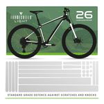 Clear sticker bike frame scratch and cable wear protection PPF all frame types