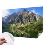 Peel and Stick Wallpaper Self Adhesive Wall Mural Mountain Peaks Above The Lake