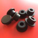 10mm-29mm Silicone Rubber End Cap Tube Pipe Insert Plug Bung Dust-Proof Black