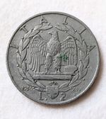 RARE 1936 Italy 2 Lire "Impero" – Key Date (Low Mintage)