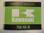 1974 Kawasaki 750 H2B Rider's Handbook Owner's Manual H2 B Riders Owners Shop