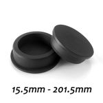 Black Round Silicone Rubber Seal Hole Plugs Blanking End Caps Seal Bung Tube