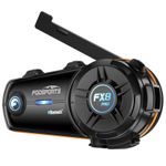 FX8 Pro Motorcycle Bluetooth Headset 10 Riders Group Helmet Intercom 2000m UK