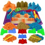 750g Kids Play Sand Mess Free Tray Magic Sand Creative Activity Toy 13PC PlaySet