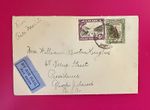 Vintage Jamaica 1932 Air Mail Ship Cover To USA Desirable Stamps
