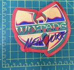 Wu Tang Clan New York Red Logo Woven Sew Or Iron On Patch Officially Licensed