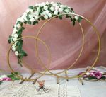 30cm/50cm Gold Metal Flower Stand Hoop Hoops Centrepiece WeddingGeneral UK STOCK