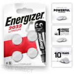 2032 CR2032 ENERGIZER Batteries DL2032 3V Lithium Coin Cell *EXPIRY 10/2033*
