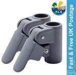 2x PLS Awning Pole Adjuster 22-25mm Universal Clamp Grip Motorhome - 6999190