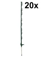 20x 3ft (100cm) Electric Fence Green Poly Posts fence Stakes tape rope