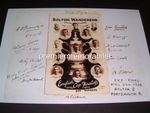BOLTON WANDERERS FC 1929 FA CUP FINAL BILLY BUTLER DICK PYM +11 SIGNED PRE-PRINT