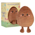 Easter Egg Soft Toy in Gift Box 22cm x 16cm Brown X 1