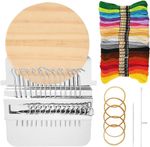 Small Darning Loom Weaving Loom, 14 Hooks Darning Looms Speedweve Type Weave Too