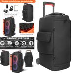 Travel Storage Bag Dust Cover Fits for JBL PartyBox 310-320 Speaker Trolley Case