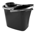 Mop Bucket Plastic Wringer Detachable Cleaning Strainer Wet Floor Cleaner 10+14L