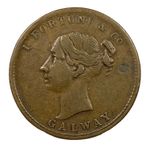Ireland Galway 19th century farthing token I. Fortune & Co linen drapers W# 6390