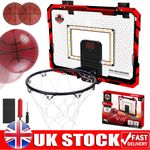 Mini Basketball Hoop Net Indoor Over the Door Backboard With Ball Pump Game Set