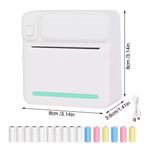 Mini Thermal Printer Pocket Bluetooth Mobile Phone Photos Label Printing Machine