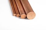 Copper Rod / Round Bar. CW004A/C101 Grade. 16mm Diameter. Bandsaw cut. UK Stock