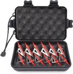 12 Pack 3 Fixed Blade Archery Hunting Broadheads Arrowheads 100 Grain with Stor