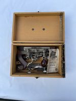 ULTRA RARE Hinged Wood Box Stanley No 45 Plane 100% Complete Cutters w/ Label