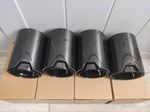 4 x Bmw Exhaust Tips Carbon Black MP M2 M3 M4 M5 M6 F80 F82 F83 F87 F10 F12 F06