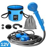 12V Camping Car Shower Spray Pump Kit Portable Vehicle Outdoor Travel Hiking UK