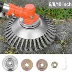 6" 8" Grass Strimmer Head Trimmer Brush Steel Wire Wheel Weed Trimmer For Garden