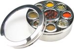 Authentic Indian Spice Tin Stainless Steel Masala Dabba LARGE Curry Cooking 9pc