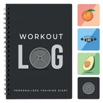 Ultimate Gym Workout Log book A5 Exercise Fitness & Training Diary 100 Page