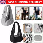 UK Pet Carrier Shoulder Bag Dog Cat Sling Puppy Tote Pouch Travel Hands Carry