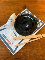 Linna pack of 50 Square Rubber Drive Belts / Bands for Cassette Decks With Clean