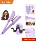 Professional 32MM Waver Curling Iron with Timer - Perfect for All Hair Types