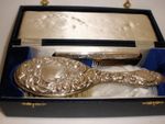 Sterling Silver Hairbrush & Comb Set Broadway B&Co In Original Box