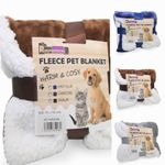 Pet Animal Cat Dog Car Blanket Sherpa Fleece  Warm Throw Mat 