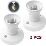 2x E27 Bulb Holder Lamp Base Socket Converter Pendant Light Edison Screw Fitting