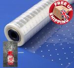 White Dots Clear Cellophane Gift Wrap Valentines Birthday Wedding Hamper Baskets