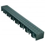 Drainage Channel SmartDrain  120 x 88 x 1000mm Manthorpe Black, Silver