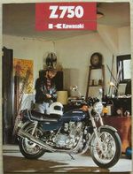 KAWASAKI Z750-B2 Motorcycle Sales Brochure 1977 Ref 99980-017-01