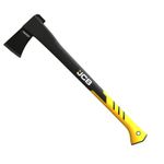 JCB Splitting Axe 20" (50cm) Wood Log Fiberglass Ergonomic Protective Cover