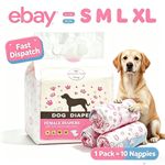 Leakproof 10‑120 Disposable Dog Diapers Nappies Male Female Puppy Sanitary Pants