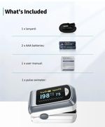Fingertip Pulse Oximeter Bluetooth Blood Oxygen Heart Rate Monitor SpO2 Reading