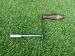 Antique Victorian  Windout Table Crank  / Handle 1cm Square Socket 12.5cm Shaft