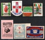 IRISH Back of the Book Labels & Stamps. All individually priced. (2211A)