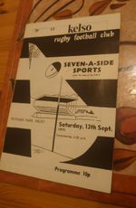 Kelso 7 a side rugby 13/09/1975 - programme - see photos - Free P&P