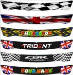 2 Helmet Visor Sun Strip