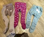 Sterntaler Girls Cotton Tights 3 Pairs 6-9 Months Non-Slip Striped Bear