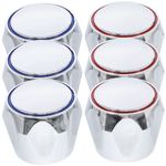 12 pcs Faucet Handles Replacement Hot Cold Faucet Knob Handle Accessories